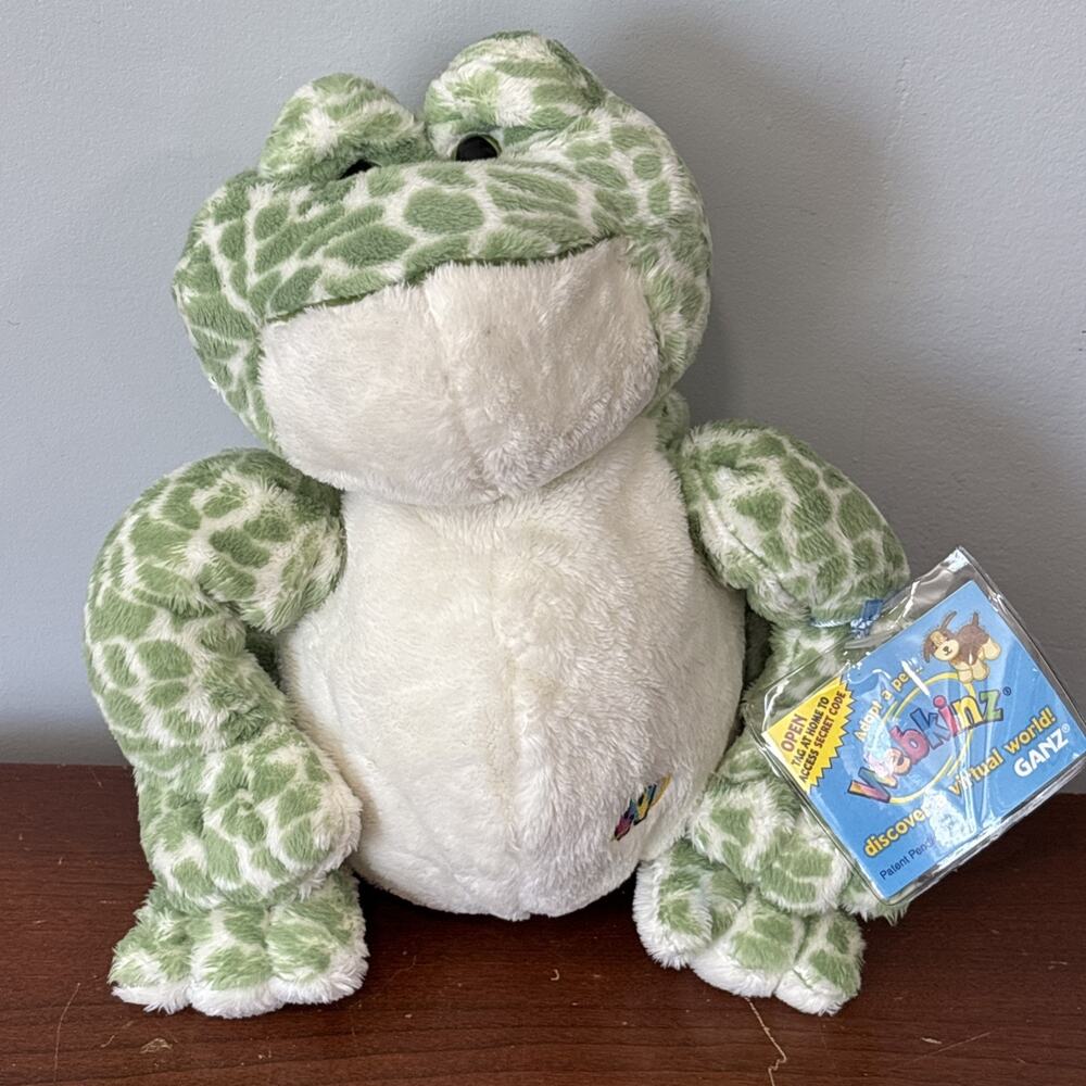 Ganz Webkinz Spotted Frog HM142 New Sealed Code Plush Stuffed Animal